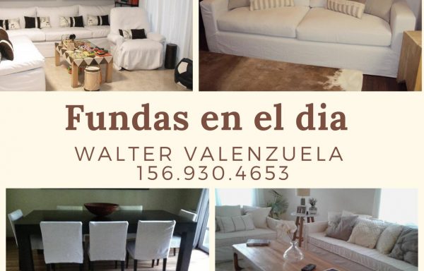 Walter Valenzuela – Fundas de sillones y cubre sommier a medida.