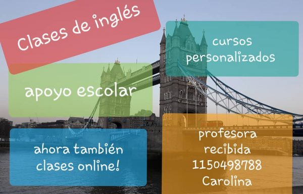 Profesora de Inglés – Carolina Mirabella